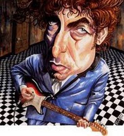Bob Dylan caricatura