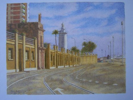 Serie Opinión Paseo de la Farola Acuarela 20x26