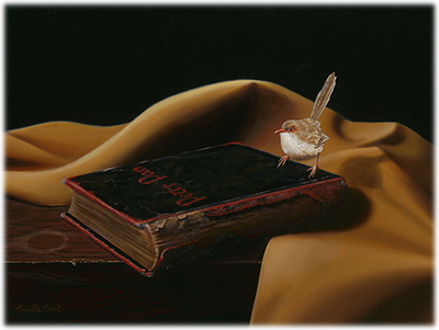 214-Peter-Pan-Book-Fairy-Wren-Realism-Oil-Painting