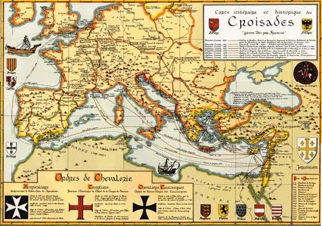 mapa de las cruzadas