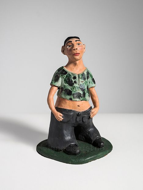 ESCULTURA EN TERRACOTA POLICROMADA