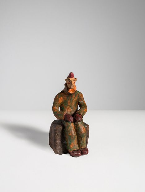 ESCULTURA EN TERRACOTA POLICROMADA