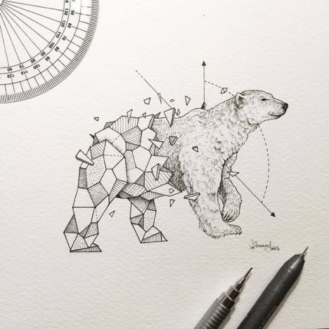 Wild-Animals-Intricate-Drawings-Fused-With-Geometric-Shapes-by-Kerby-Rosanes-3