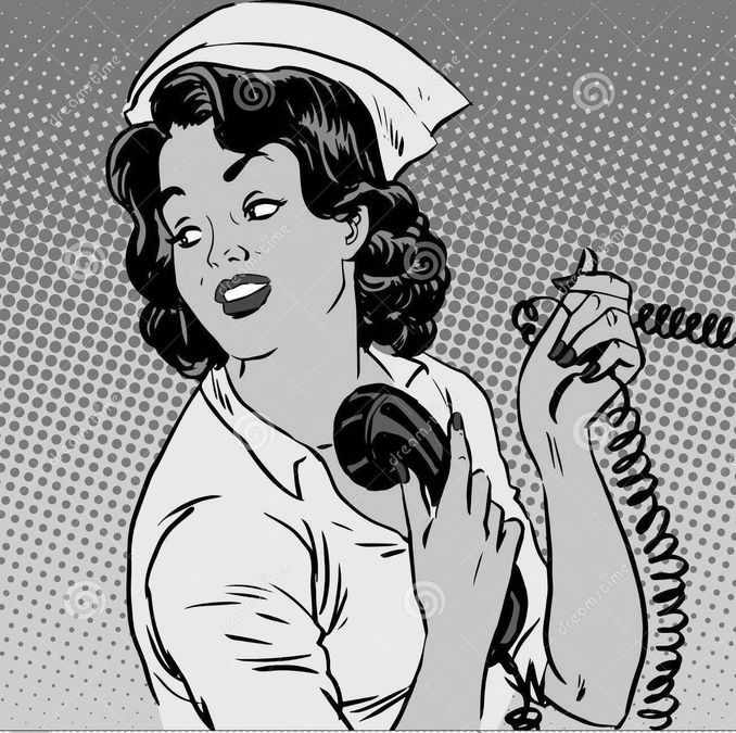 nurse-hospital-phone-health-medical-surgery-style-halftone-pop-art-retro-vintage-55024626
