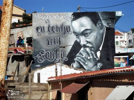 Graffiti-tribute-to-Martin-Luther-King-Odeith-Cova-da-Moura-Portugal